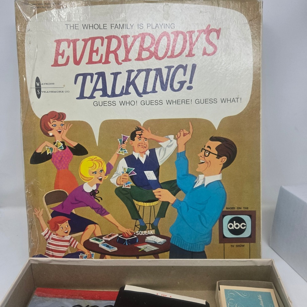 Vintage Everybodys Talking Board‎ Game ABC TV Show Watkins Strathmore 1967